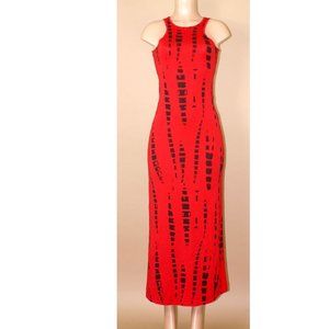 Red Die Maxi Dress
